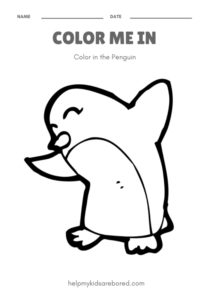 Penguin themed activity sheets for Primary School Age Kids - Help My